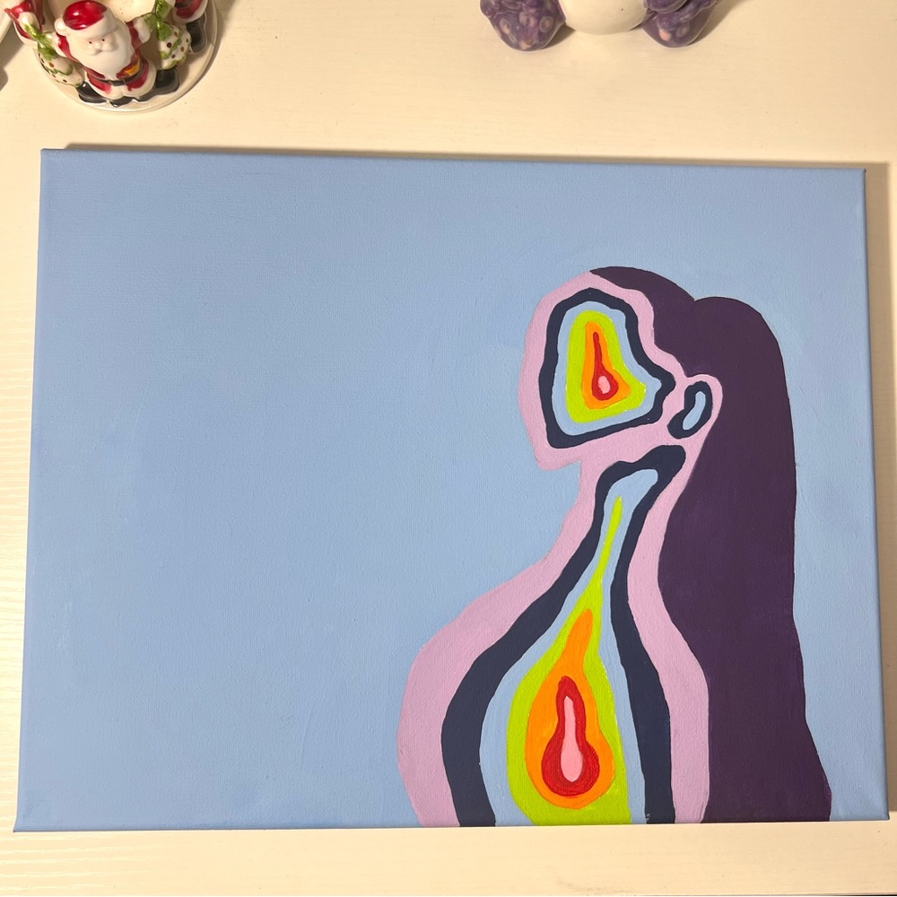 aura canvas painting ♡ 11x14